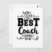 Bester Coach je Postkarte (Vorne/Hinten)