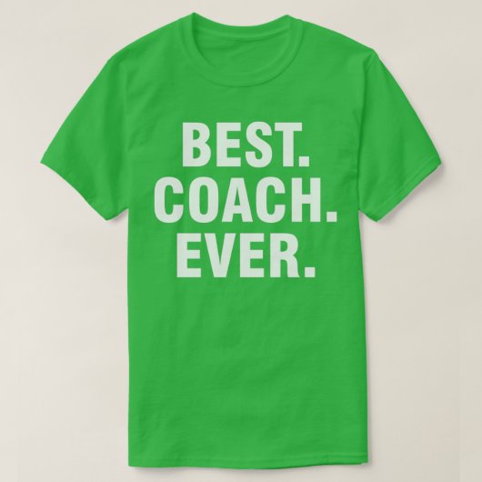 Bester Coach je T-Shirt (Design vorne)