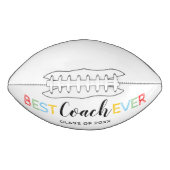 Bester Coach je | Unterzeichnet vom Team Football (Vorderseite)