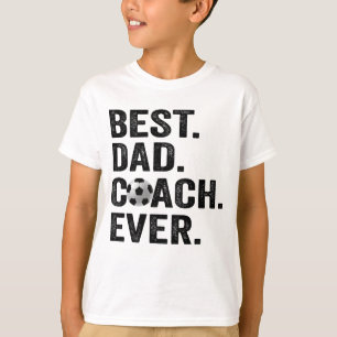 Bester Coach-Vater je Vatertag Fußball-Sportgesche T-Shirt