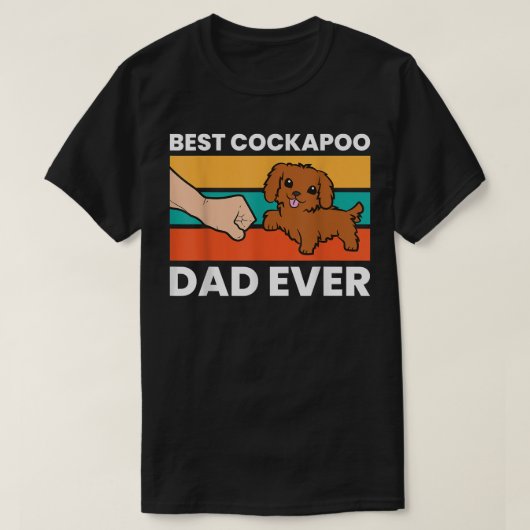 Bester Cockapoo-Vater je Cockapoo-Hund T-Shirt (Design vorne)