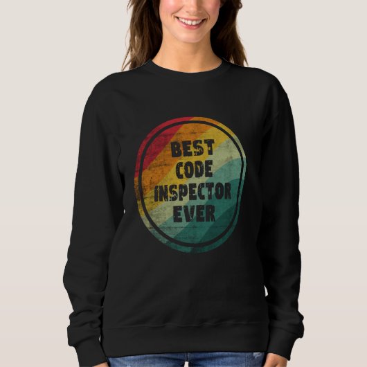 Bester Code-Inspektor je Funny-Code-Inspektor Sweatshirt (Vorderseite)