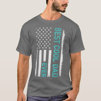 Bester Cooler Vater je amerikanische Flagge für de T-Shirt