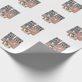 Bester Corgi-Vater Aller Patriotischer Vintage-Hun Geschenkpapier (Ecke)