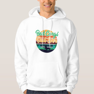 Bester Corgi-Vater Aller Zeiten Retro Vintage Vate Hoodie