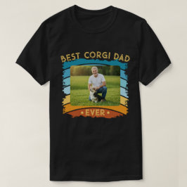 Bester Corgi Vater je benutzerdefiniertes Foto T-Shirt