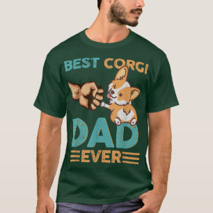 Bester Corgi Vater je Retro Vintag T-Shirt
