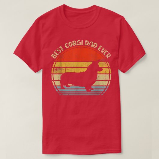 Bester Corgi-Vater je T-Shirt (Design vorne)
