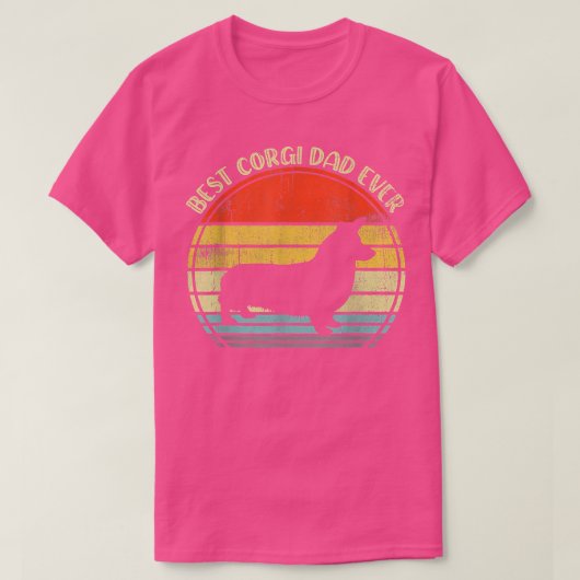 Bester Corgi-Vater je T-Shirt (Design vorne)