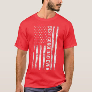 Bester Corgi Vater je T-Shirt Hund Lover American
