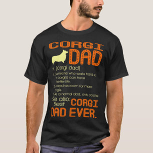 Bester Corgi Vater je Vatertag Geschenk T-Shirt