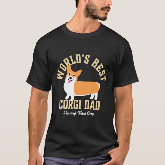 Bester Corgi-Vater T-Shirt (Vorderseite)