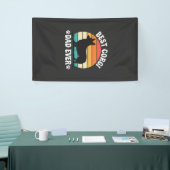 Bester Corgi-Vater überhaupt Retro-Hund Banner (Messeveranstaltung)