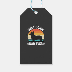 Bester Corgi-Vater überhaupt Retro-Hund Geschenkanhänger