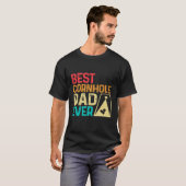 Bester Cornhole-Vater je T-Shirt (Vorne ganz)