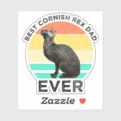 Bester Cornish Rex-Vater Aller Zeiten Aufkleber (Blatt)