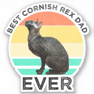 Bester Cornish Rex-Vater Aller Zeiten Aufkleber