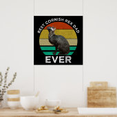 Bester Cornish Rex-Vater Aller Zeiten Poster (Küche)