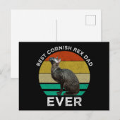 Bester Cornish Rex-Vater Aller Zeiten Postkarte (Vorne/Hinten)
