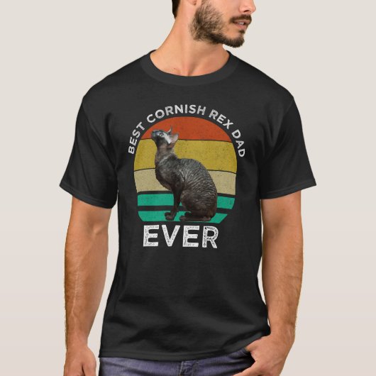 Bester Cornish Rex Vater Aller Zeiten T-Shirt (Vorderseite)
