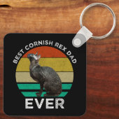 Bester Cornish Rex-Vater überhaupt Schlüsselanhänger (Rückseite)