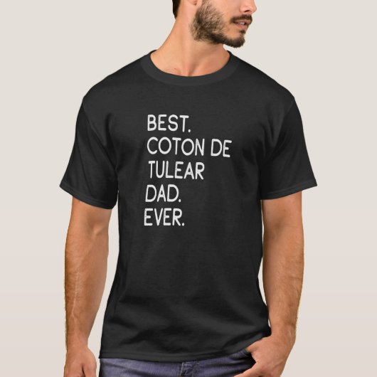 Bester Coton De Tulear Vater je T-Shirt (Vorderseite)