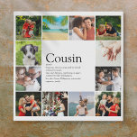 Bester Cousin je Definition 12 Foto Moderne Künstlicher Leinwanddruck<br><div class="desc">Personalisieren Sie mit 12 bevorzugten Fotos und personalisiertem Text für Ihren besonderen,  bevorzugten Cousin,  um ein einzigartiges Geschenk zu schaffen. Ein perfekter Weg,  ihnen zu zeigen,  wie phantastisch sie jeden Tag sind. Entwickelt von Thisisnotme©</div>