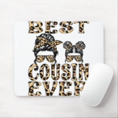 Bester Cousin je Leopard Karierter Muttertag Mousepad (Mit Mouse)