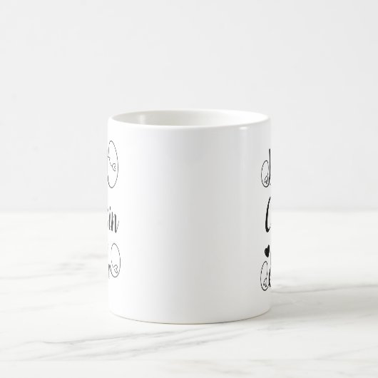 Bester Cousin je Typografie-Script Kaffeetasse (Mittel)