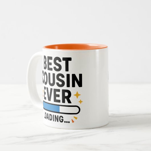 Bester Cousin je Zweifarbige Tasse (Vorderseite Links)