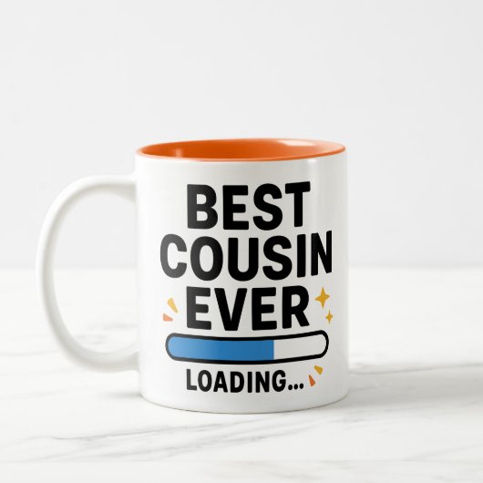 Bester Cousin je Zweifarbige Tasse (Links)