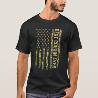 Bester Cousin überhaupt Amerikanische Flagge Camo  T-Shirt