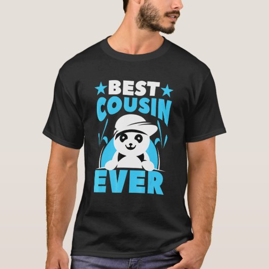 Bester Cousin überhaupt Panda T-Shirt (Vorderseite)