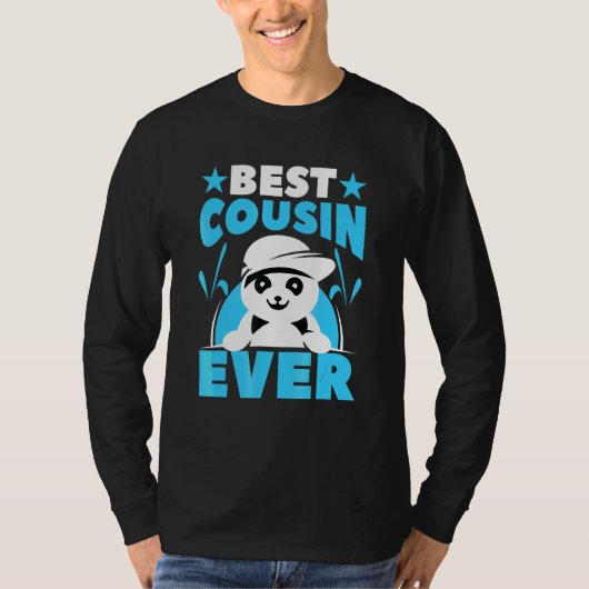 Bester Cousin überhaupt Panda T-Shirt (Vorderseite)