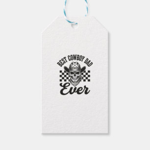 Bester Cowboy-Vater-Totenkopf-Western-Shirt-Design Geschenkanhänger