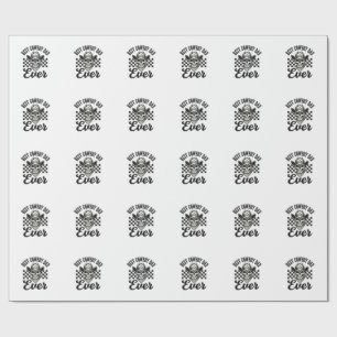 Bester Cowboy-Vater-Totenkopf-Western-Shirt-Design Geschenkpapier