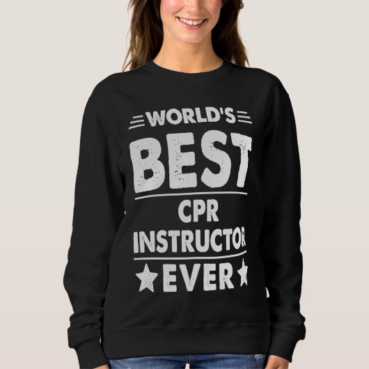Bester CPR-Lehrer der Welt Sweatshirt (Vorderseite)