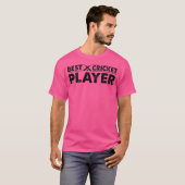 Bester Cricket-Player-Cricketspieler T-Shirt (Vorne ganz)