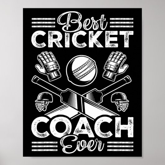 Bester Cricket-Trainer überhaupt  Poster (Vorne)