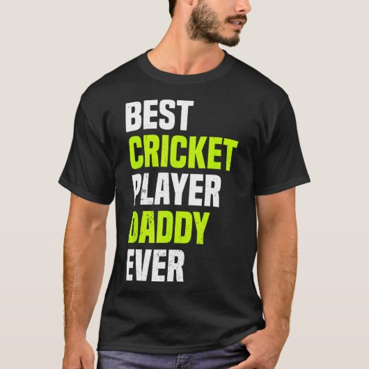 Bester Cricketspieler Daddy jemals - Cricket Daddy T-Shirt (Vorderseite)