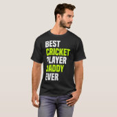 Bester Cricketspieler Daddy jemals - Cricket Daddy T-Shirt (Vorne ganz)
