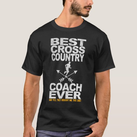 Bester Cross Country Coach je Runner T-Shirt (Vorderseite)
