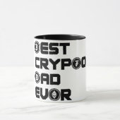 Bester Crypto-Vater Tasse (Zentrum)