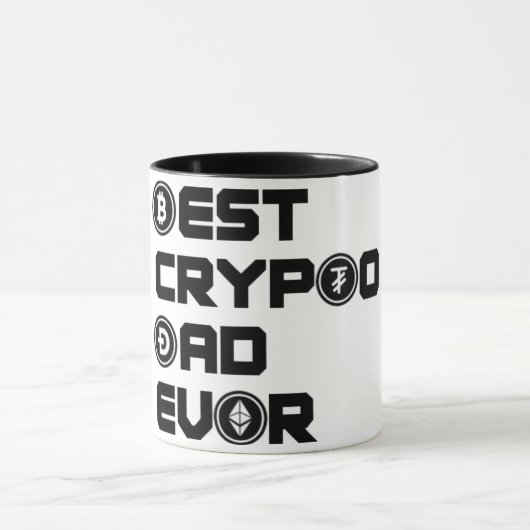 Bester Crypto-Vater Tasse (Zentrum)