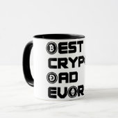 Bester Crypto-Vater Tasse (Vorderseite Links)