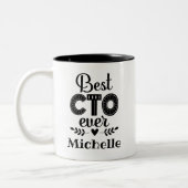 Bester CTO je Chief Technology Officer - Zwei-Tone Zweifarbige Tasse (Links)