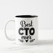 Bester CTO je Chief Technology Officer Zweifarbige Tasse (Links)