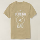 Bester Curling Vater Funny Design für Geschenk 3 T-Shirt (Design vorne)