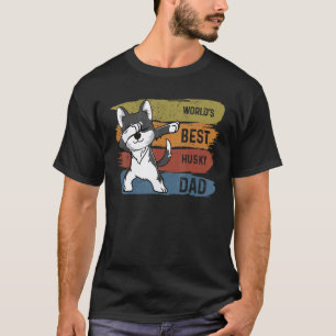 Bester Dabbing Husky Vater Dab Für Kinder Männer T-Shirt
