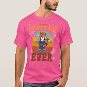 Bester Dachdecker Dad Ever Papa Dachdecker Vater T-Shirt